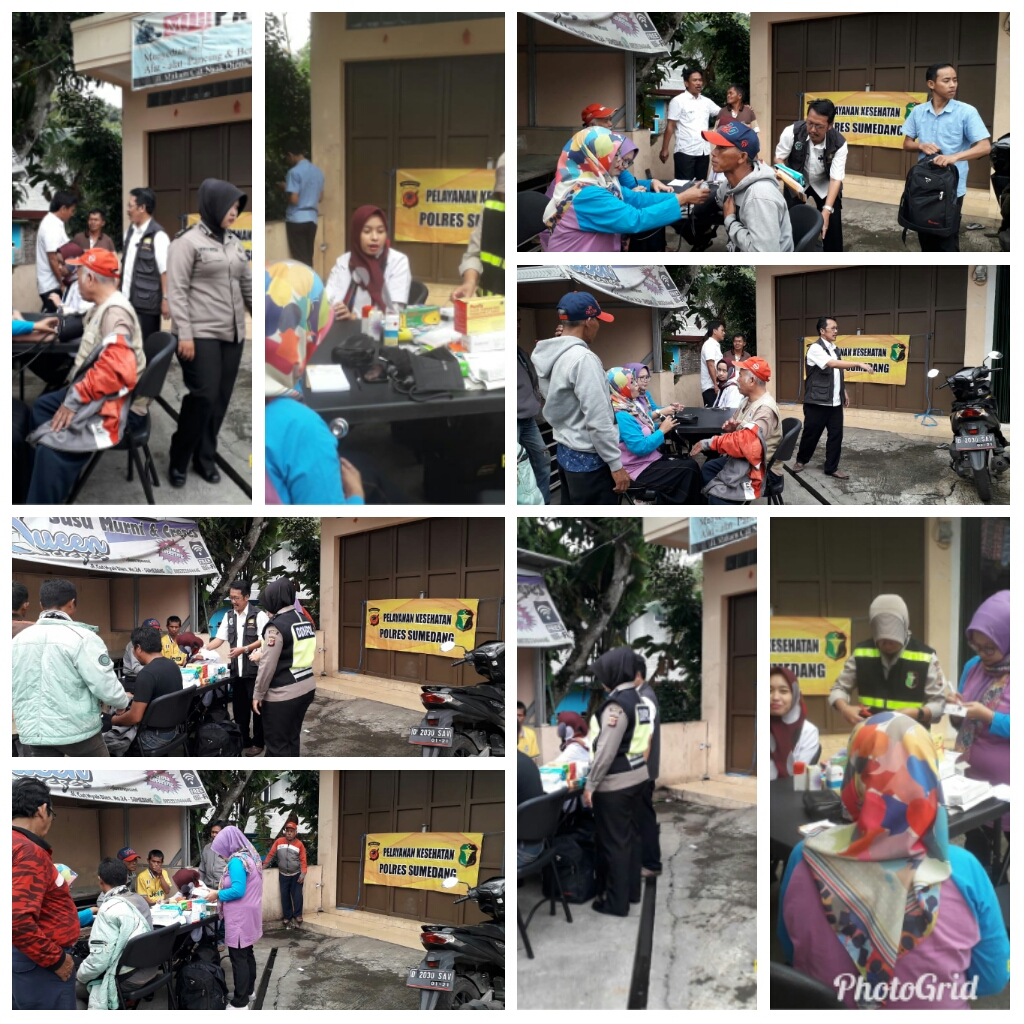 KEGIATAN KESEHATAN KELILING BERSAMA POLRES SUMEDANG DAN DINKES KAB.SUMEDANG